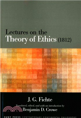 Lectures on the Theory of Ethics 1812