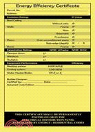 Energy Efficiency Certificate Sticker