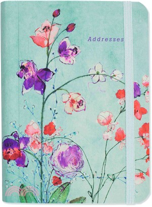 Fuchsia Blooms Address Book