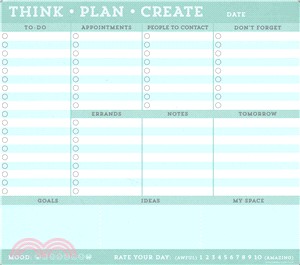 Think Plan Create Mousepad - Note Pad ─ 60 Sheets