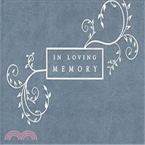 In Loving Memory Funeral Blue Guest Book