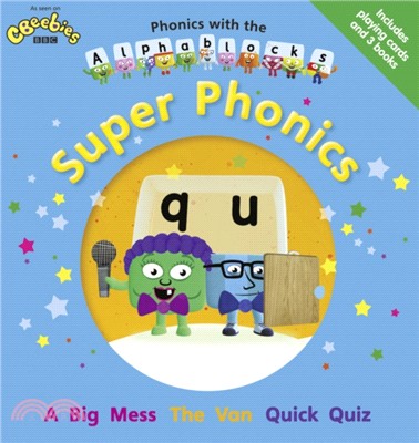 Phonics with the Alphablocks: Super Phonics for children age 3-5 (Pack of 3 reading books, Alphablocks card pack and Parent Guide)