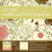 Posh 2012 Weekly Wall Family Organizer