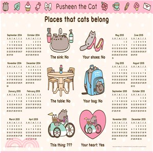 Pusheen the Cat 2014-15 Calendar Poster