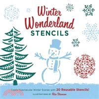 Winter Wonderland Stencils ─ Create Spectacular Winter Scenes with 20 Reusable Stencils!