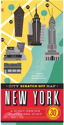 City Scratch-off Map New York ─ A Sight-Seeing Scavenger Hunt