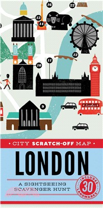 City Scratch-off Map London ─ A Sightseeing Scavenger Hunt