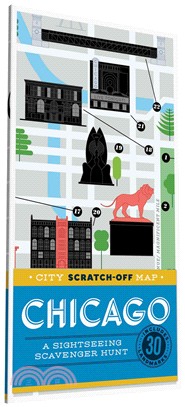 City Scratch-Off Map - Chicago ― A Sightseeing Scavenger Hunt; Includes 30 Landmarks