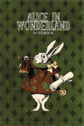 White Rabbit Notebook: Alice in Wonderland inspired notebook / journal