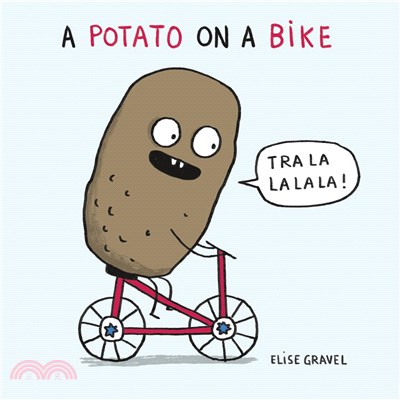 A potato on a bike /