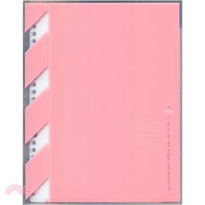 【KYOKUTO】B5/26孔薄型半透明彩色資料夾-粉紅