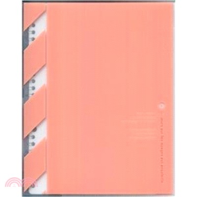 【KYOKUTO】B5/26孔薄型半透明彩色資料夾-粉橘