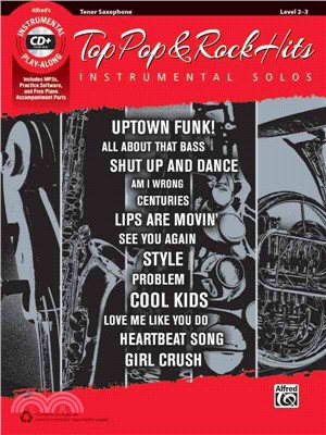 Top Pop & Rock Hits Instrumental Solos ― Tenor Sax