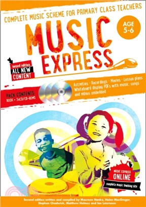Music Express: Age 5-6 (Book + 3 CDs + DVD-ROM)：Complete Music Scheme for Primary Class Teachers
