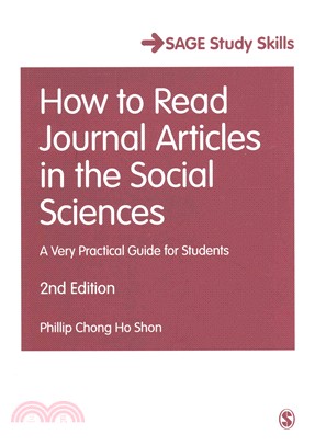 How to Read Journal Articles in the Social Sciences ─ A Very Practical Guide for Students