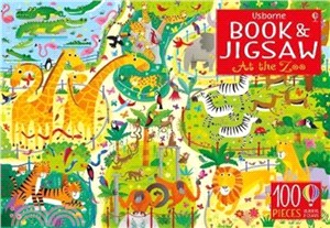 At the Zoo (100片拼圖+24頁小書)(Usborne Book & Jigsaw)