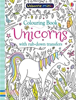 Colouring Book Unicorns with Rub-Down Transfers