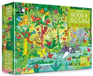 Usborne Book and Jigsaw: Jungle (100片拼圖+24頁小書)