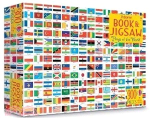 Usborne Book and Jigsaw: Flags of the World(書+拼圖)