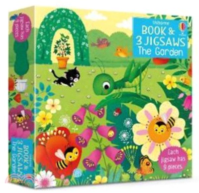 Usborne Book and Jigsaws: The Garden (3款9片大拼圖+1本小書)