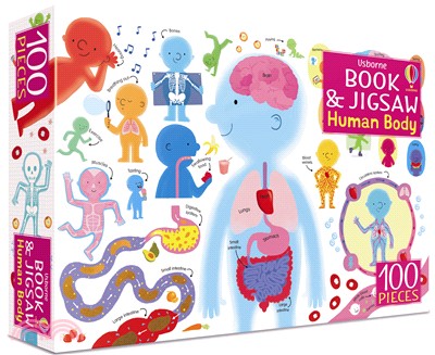 Human Body (100片拼圖+1本知識小百科)(Usborne Book & Jigsaw)