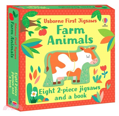 Usborne First Jigsaws: Farm (8款2片拼圖+書)