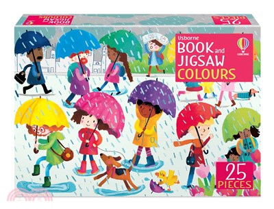 Colours (25片拼圖+1本小書)(Usborne Book & Jigsaw)