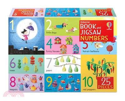Numbers (25片拼圖+1本小書)(Usborne Book & Jigsaw)