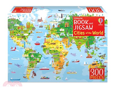 Cities of the World (300片拼圖+1本小書)(Usborne Book & Jigsaw)