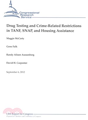 Drug Testing and Crime-Related Restrictions in TANF, SNAP, and Housing Assistance