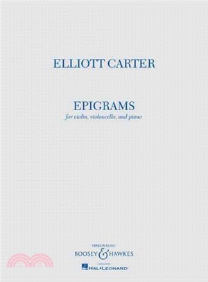 Epigrams ─ For Violin, Violoncello, and Piano Playing Score