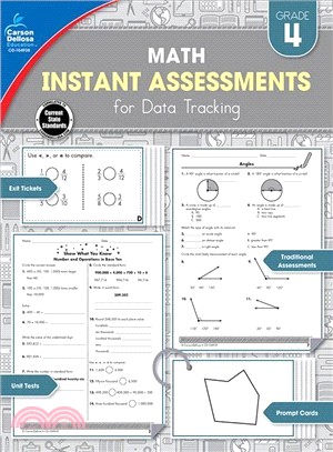 Instant Assessments for Data Tracking Math Grade 4