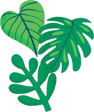 Tropical Leaves Extra Large Cut-outs