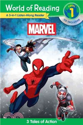 Marvel 3-in-1：3 Tales of Action (1平裝+1CD) (World of Reading) (Level 1)