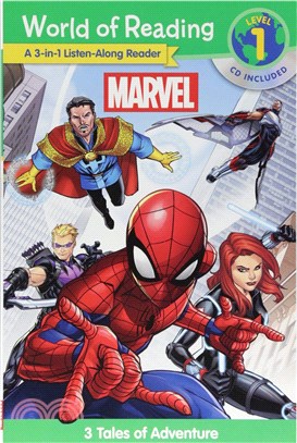Marvel 3-in-1： 3 Tales of Adventure (1平裝+1CD) (World of Reading) (Level 1)