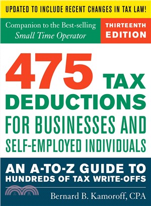 475 Tax Deductions for Businesses and Self-employed Individuals ― An A-to-z Guide to Hundreds of Tax Write-offs