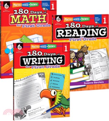 180 Days of Reading, Writing, and Math for First Grade 3-Book Set