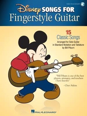 Disney Songs for Fingerstyle Guitar ― 15 Classic Songs Arranged by Solo Guitar in Standard Notation and Tablature, Includes Downloadable Audio