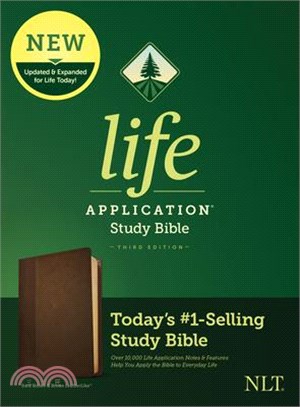 Holy Bible ― New Living Translation, Life Application Study Bible, Dark Brown/brown, Leatherlike