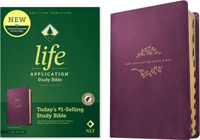 NLT Life Application Study Bible, Third Edition (Red Letter, Leatherlike, Purple, Indexed)