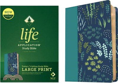 NLT Life Application Study Bible, Third Edition, Large Print (Leatherlike, Meadow Teal, Red Letter)