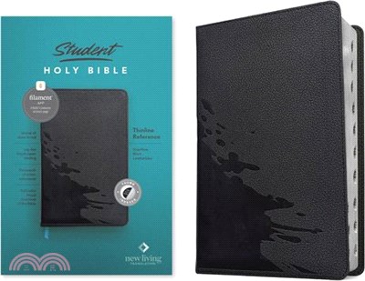 NLT Student Bible, Thinline Reference, Filament-Enabled Edition (Leatherlike, Overflow Black, Indexed, Red Letter)