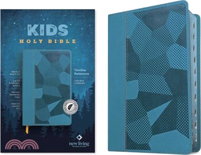 NLT Kids Bible, Thinline Reference Edition (Leatherlike, Camo Blue, Indexed, Red Letter)