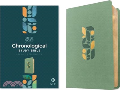 NLT One Year Chronological Study Bible (Leatherlike, Sage Green Mosaic)