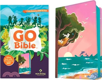 NLT Go Bible for Kids (Leatherlike, Beach Sunrise): A Life-Changing Bible for Kids