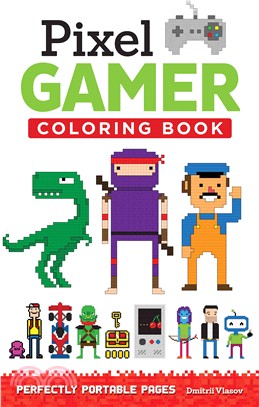 Pixel Gamer Adult Coloring Book ─ Perfectly Portable Pages