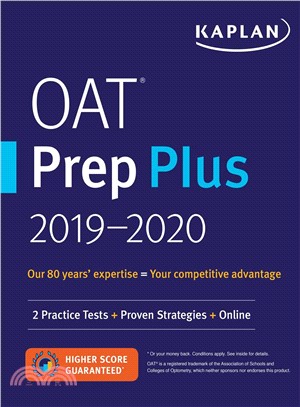 Kaplan Oat Prep Plus 2018-2019 ― 2 Practice Tests + Proven Strategies + Online
