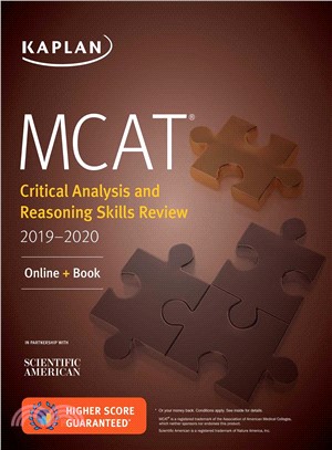 Mcat Critical Analysis and Reasoning Skills Review 2019-2020 + Online Access Card