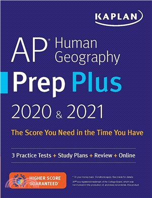 Kaplan Ap Human Geography Prep Plus 2020 & 2021 ― 3 Practice Tests + Study Plans + Review + Online