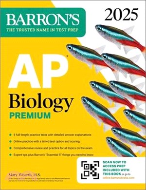 AP Biology Premium, 2025: 6 Practice Tests + Comprehensive Review + Online Practice